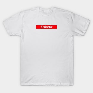 Esketit // Red Box Logo T-Shirt